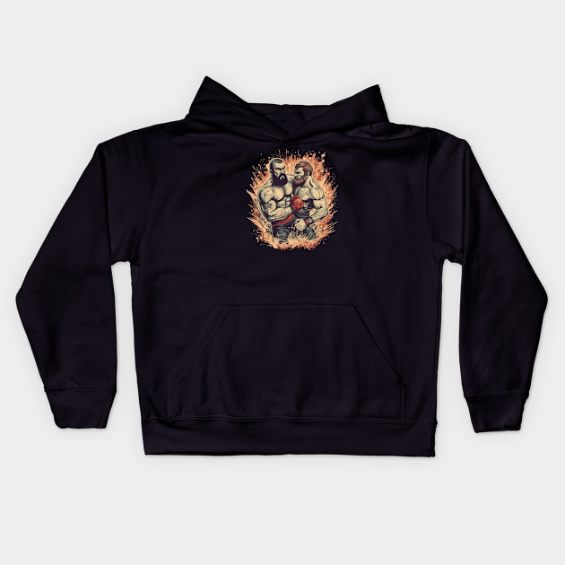 wrestling Kids Hoodie by Pixy Official